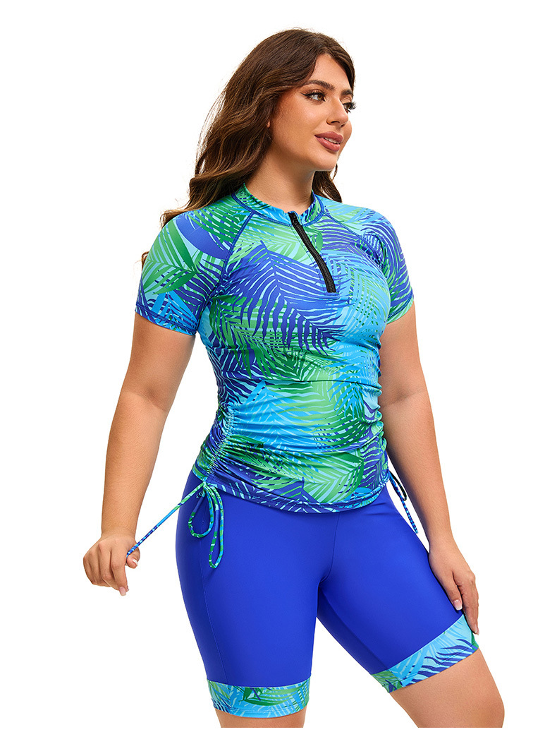 Womens Plus Size Tankini Swimsuits with Shorts Two Piece Bathing Suit
